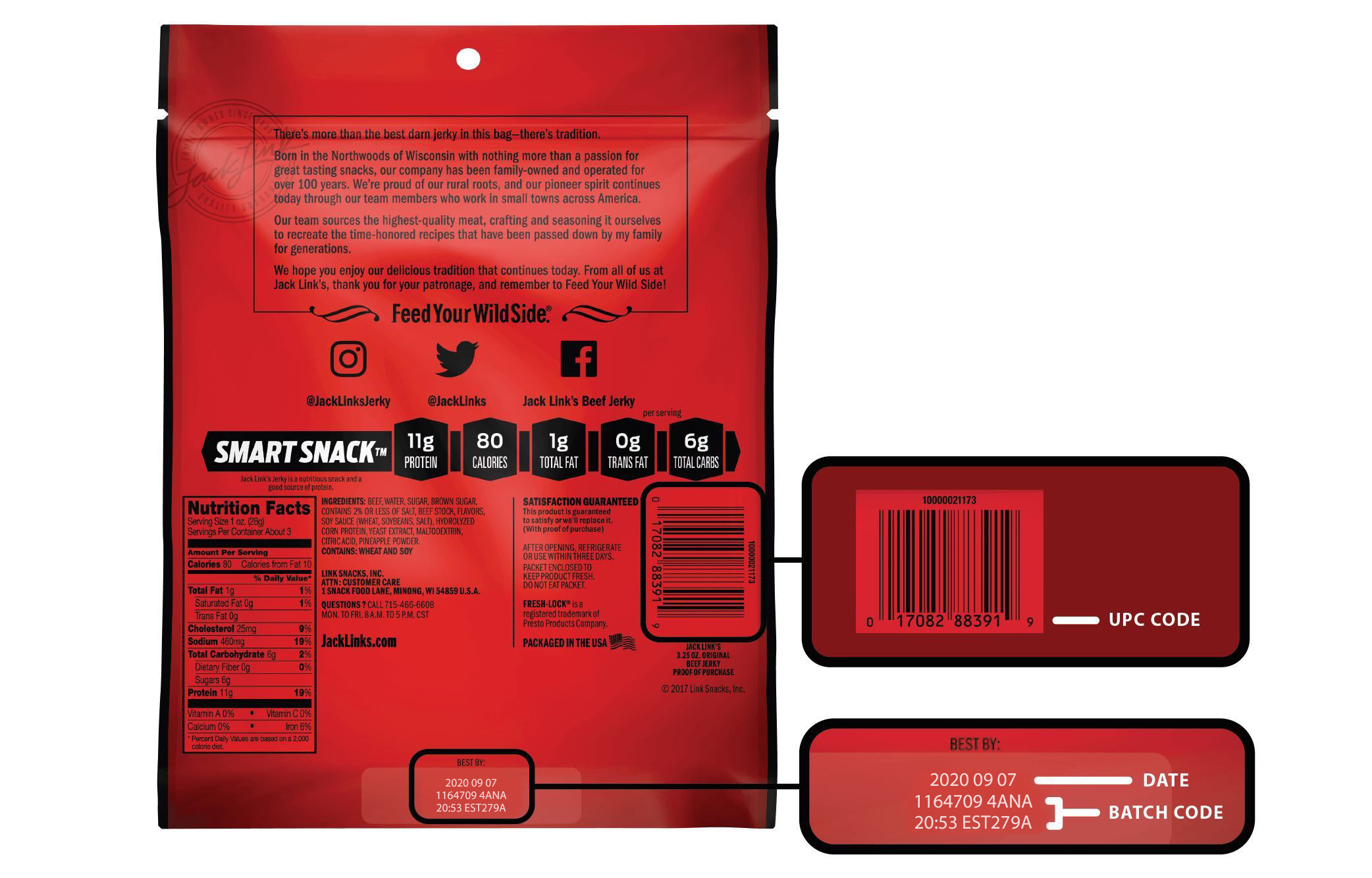 Jack Links Packaging